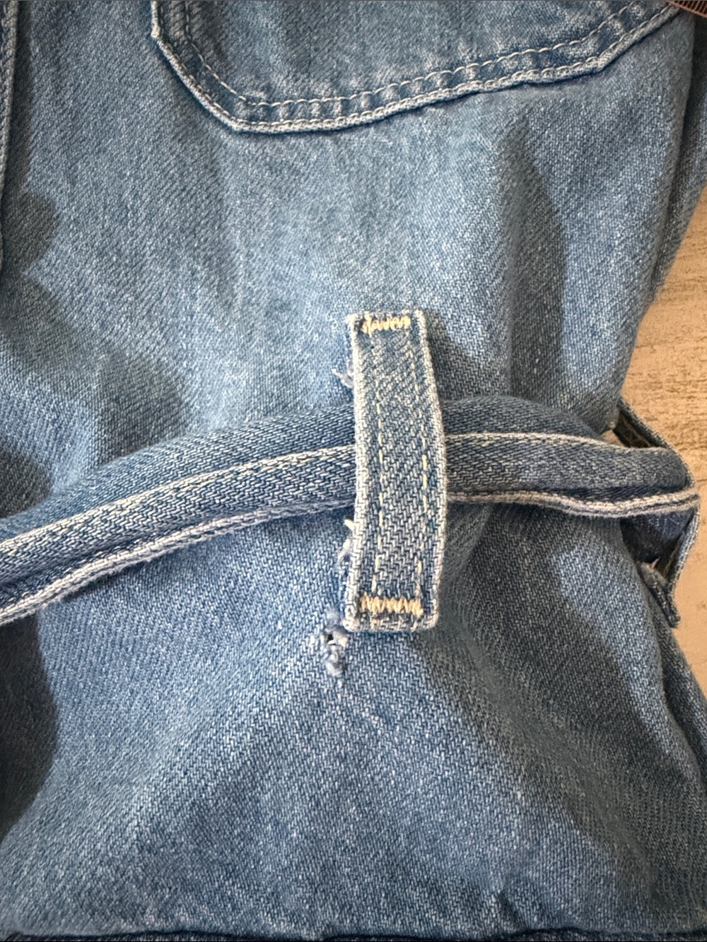 Ag Adriano Goldschmied Blue Denim Shirt Dress - Picture 11 of 13